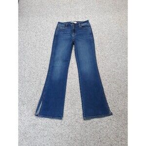 28 Buckle Hidden High-Rise Split Hem Bootcut